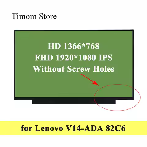 for Lenovo V14-ADA 82C6 V14 ADA Laptop Screen Matrix HD 1366*768 FHD 1920*1080 TN IPS Full HD LCD Wi