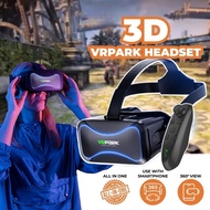 [Ready Stock]  High-Tech VRPark 3D VR Glasses With Headset for 4.7 inch-6.7 inch Smartphones VR Glas