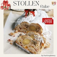 [รอบส่งวันพุธ 4 ก.พ.] Stollen Cake สโตเลน ขนมคริสต์มาส ด้านในสอดไส้อัลมอน์มาร์ซิพาน By Pao&PangBaker