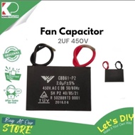 FAN CAPACITOR 2UF 450V/500V FOR DEKA/ELMARK/ALPHA/REZO/MILUX/INOVO CBB61 500VAC 2.0uF