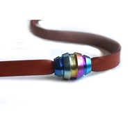 Titanium Alloy Knife Pendant Burnt Color Flame Pattern Bullet Knife Pendant Hanging buckle，Phone Cas