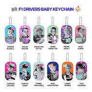 F1 Drivers Baby Keychain Keychain Cute Keychain Anime F1 Keychain