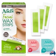 Nads Hair Removal Facial Wax Strips ผลิตภัณฑ์กำจัดขนสูตรอ่อนโยนสำหรับใบหน้าสินค้านำเข้าจากออสเตรเลีย