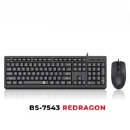 REDRAGON BS-7543 wired computer keyboard and mouse