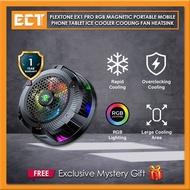 Plextone EX1 Pro RGB Magnetic Portable Mobile Phone Tablet ICE Cooler Cooling Fan Heatsink Hurricane