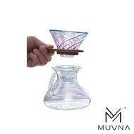 MUVNA Pour Over Coffee Dripper Set with Glass Dripper Cup 450ml