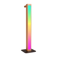 Wooden Desktop Ambience Light RGB Voice Controlled Sound Pickup Light Car Music Melody Rhythm Lamp E