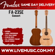 Fender FA-235E Concert Acoustic-Electric Guitar - Natural (FA235E/FA 235E)
