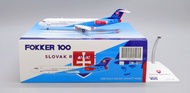 Ready Stock JC Wings 1: 200 FK-100 Slovakia Government Exclusive Machine Fokker 100 OM-BYC Out of Pr