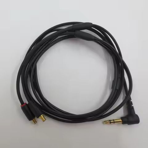 Upgrade 3.5mm Elbow to MMCX Replacement Cable for ATH-LS50iS LS70iS LS200 E50 CKR90 Durable Nylon Br