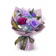 Amethyst Bloom Preserved Flower Bouquet Romantic Gift for Her Anniversary