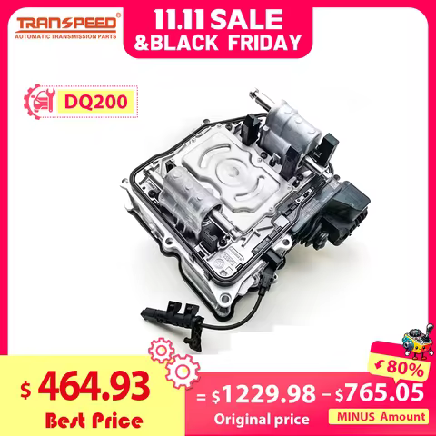 TRANSPEED 0AM DQ200 DSG Auto Transmission Mechatronic 0AM 325 065 S Valve Body With TCU 0AM927769D F