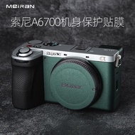 Meiran Suitable for sony A6700 Camera Film a6700 Camera Body Sticker Carbon Fiber Honeycomb Green Bo