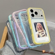 2 in1 Clear Compatible Cases For OPPO A3i Plus A2 Pro A2M A1S A1i R15 Card Holder Back Cover Cute Si