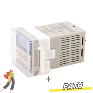 PA-HOME Digital Time Relay, LCD Display 0.01S-9999H Time Relay, Precision Timing 24VAC/DC DH48S-2Z T