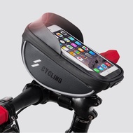 Bike Phone Mount Bag Touch Screen &amp; Large Capacity Bike Front Bag