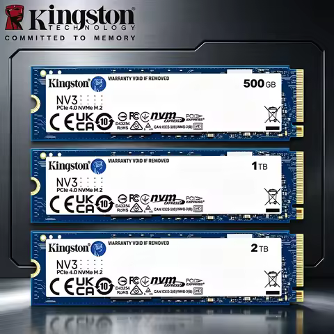 Kingston NV3 SSD 1TB 2TB 4TB 500GB NVMe PCIe Gen 4.0x4 Solid State Drive M.2 2280 Internal SSD nvme 