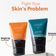 ️Domestika ️ Nuface Nu Glow Men Facial Wash Bright Up / Acnover 100ml
