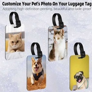 Customized Personalized Leather Luggage And Boarding Pass Tags Free Custom Colorful Pattern Signs A 