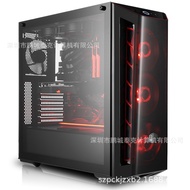 CoolerMaster เคส MB520ตั้งโต๊ะแผงด้านข้างกระจกกระจกหน้าเคสทาวเวอร์แหล่งจ่ายไฟแบบอิสระ