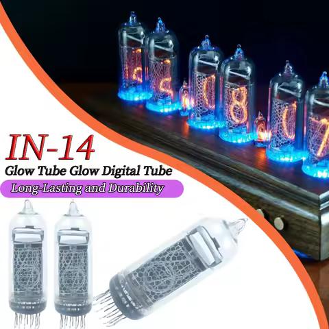 IN-14 Glow Tube IN14 Nixie Tubes DIY Digital LED Clock Tube Clock Electronic Tube Visual Effects for