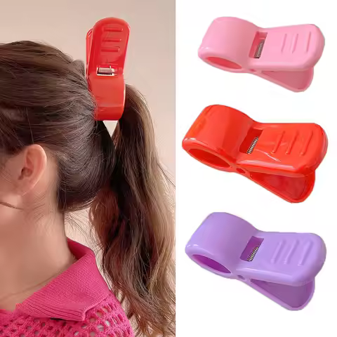 Cute Arrietty Hair Clip For Women Red Large Hairpins Girl Anime Arrietty Cosplay Hair Claw Ponytail 