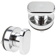 Suction Cup Handle Door 4 Pieces Suction Cup Handle Drawer Cabinet Fridge Door Glass Portable Mobility Handle Silver