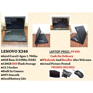 ➳lenovo laptop x240 x260 x270 i3 4th gen i5 6th gen ssd storage laptop with built in cam⊿