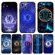 Black silicone phone case chelsea FC for iPhone 5 5s SE 6 6s 6Plus 6sPlus 7 8 SE 7Plus 8Plus X XR XS