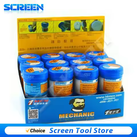 MECHANIC XG Series 183℃ Tin Solder Paste Environment Friendly Sn63 Soldering Flux for Mobile Phone I