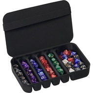 Dice Storage Case-2Pack,Stowable D4 D6 D8 D10 D% D12 D20 Dice Set Case for Dungeons and Dragons Poly