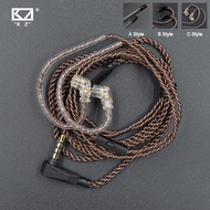 KZ Cable ZSN Pro Original Replaceble Wire With 3.5mm 2Pin 0.75mm Connector Oxygen Free Copper For CCA C12 KZ ZST/ZS10/ZSX/ZSN PRO X