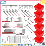 electron121 Piece Pegboard Hooks Set,Pegboard Accessories with Metal Hooks, Peg Board Organizer Acce