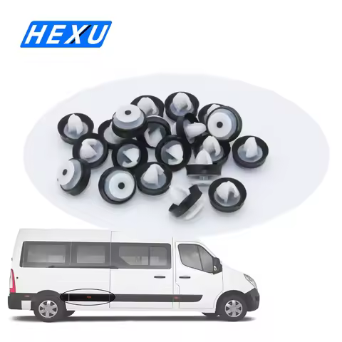 50 pcs Side Door Moulding Strip Panel Plastic Clips For Renault Trafic Master MK3 Movano B MK2 NISSA