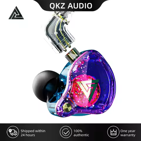 Original QKZ AK6 Pro EDX Pro 1DD Dynamic Earphones HIFI Bass Earbuds In Ear Monitor Sport Noise Canc