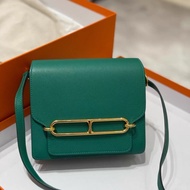 99新💓 Hermes 豬鼻子 Mini Roulis 19 絲絨綠