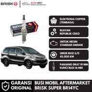 MESIN Brisk Super BR14YC Car Spark Plugs for Avanza Xenia Engine 1.3 1.5 Single VVTi | Original Guar