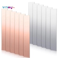 12 Pcs Pure Copper Zinc Anode Sheet 99.9% High Purity Copper Zinc Electrode Strips 0.04 Inch X 0.98 