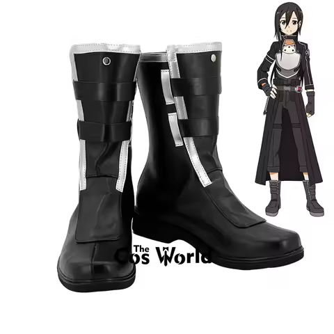 GGO Phantom Kazuto Kirigaya Kirito Customize Anime Cosplay Shoes Boots