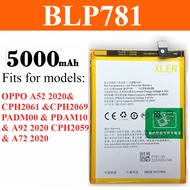Battery For Oppo A52 2020 A92 2020 A72 2020 BLP781 Battery