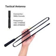 New Tactical SMA-F Foldable Antenna VHF UHF Walkie Talkie Baofeng UV-5R 82 9R Plus antenna BF-888S