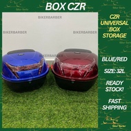 CZR Storage Box Universal 32L Liter For Motorcycle Kotak Motor Barang Peribadi Security With Extra Grip Accessories Moto