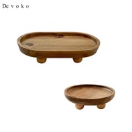 [Devoko] Mini Wooden Riser Tray for Display Organizer, Mini Decor Stool, Wooden Pedestal for Counter