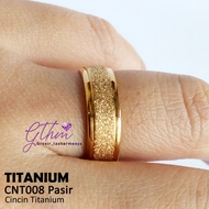 cincin titanium lapis emas gold stainless steel premium bagus banget untuk tunangan pasangan sendiri couple untuk hadiah pacar terkasih mewah untuk pria wanita remaja muda mudi yang di mabuk asmara temurah grosir aksesoris