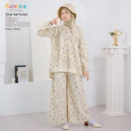 ONESET CELANA KULOT + ATASAN ANAK (8-14 TAHUN) PEREMPUAN SETELAN KULOT CEWEK MUSLIM DIZA CUTETRIK TE