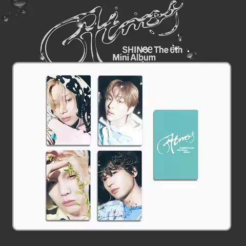 4Pcs/Set Idol SHINEE New Album Atmos Lomo Cards Postcards HD Printd Photocards Onew Jonghyun KEY Min