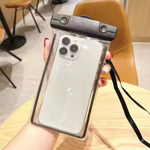 Universal Sealed Phone Waterproof Pouch Lanyard Crossbody Touchable Swimming Diving Phone Case Water