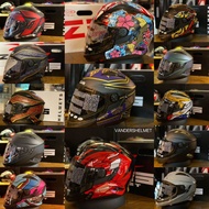 HELMET ZEUS GJ-613 2 ALAM + FREE SPOILER
