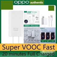 100% Original Super VOOC  OPPO super fast charger 80w  for OPPO  REALME type c charger