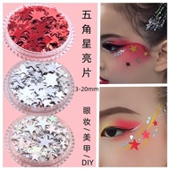 Five-pointed Star Sequins Face Stickers Manicure Accessories Stickers Eye Makeup Star Sequins Childr